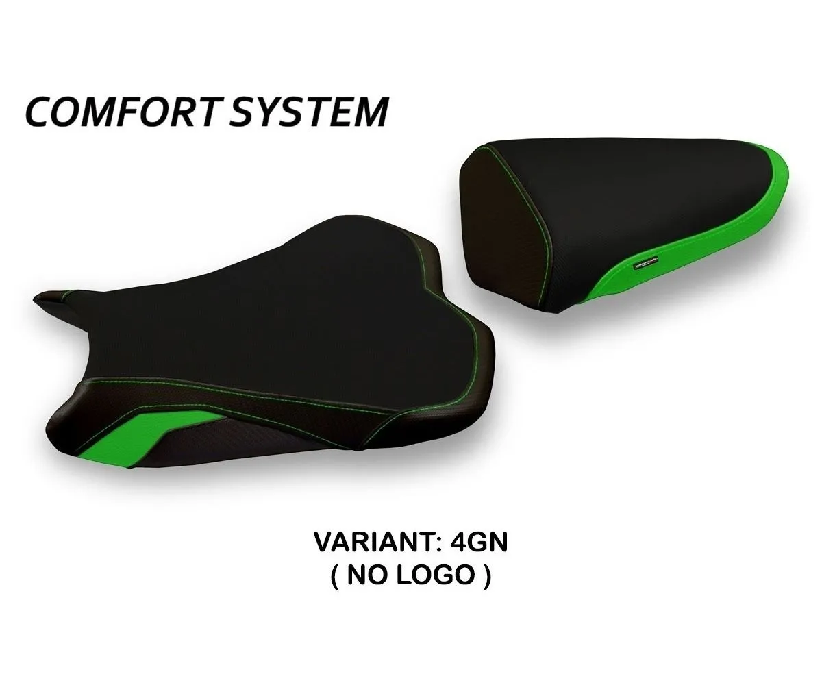 Rivestimento Sella Giacarta 2 Comfort System Verde (gn) T.i. Per Kawasaki Ninja Zx 6 R 2009 > 2012-KWZX6G2-4GN-4-278306