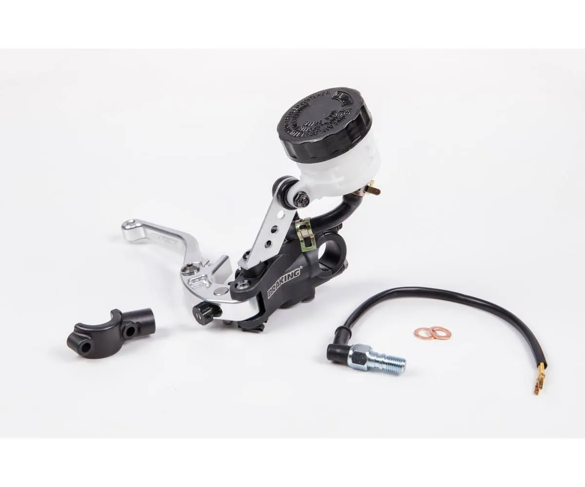 Pompa Freno Radiale Fusa Braking Rs-b1 ø13 Con Leva Argento Snodabile E Regolabile - Mc3601-MC3601-274221