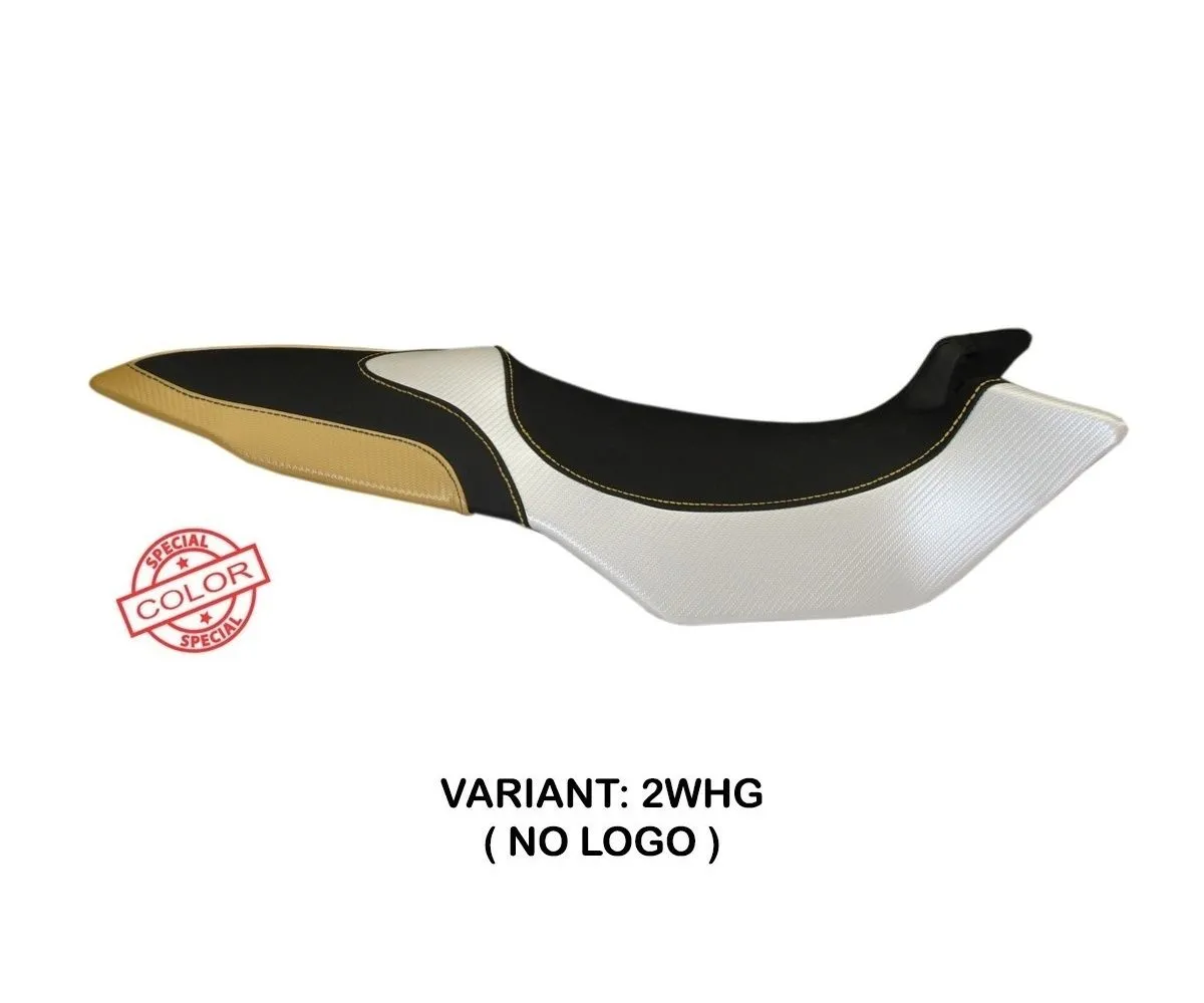 Rivestimento Sella Biella Special Color Bianco - Grigio (whg) T.i. Per Mv Agusta Brutale 675 2012 > 2015-MVB85BSC-2WHG-2-279268