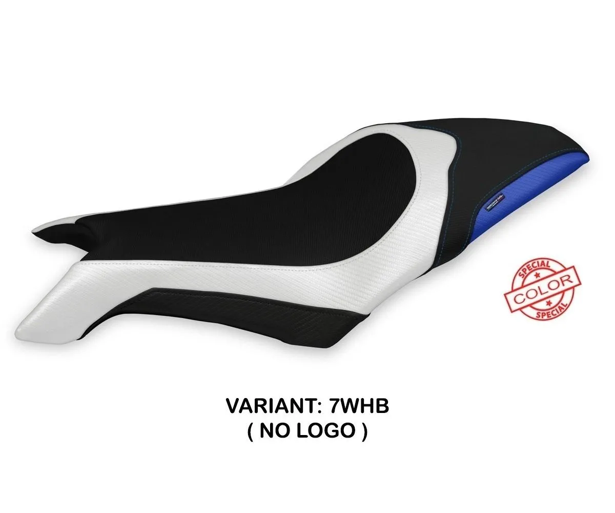 Rivestimento Sella Lapovo Special Color Bianco - Blu (whb) T.i. Per Mv Agusta Dragster 800 2019 > 2022-MVD8LS-7WHB-2-279444