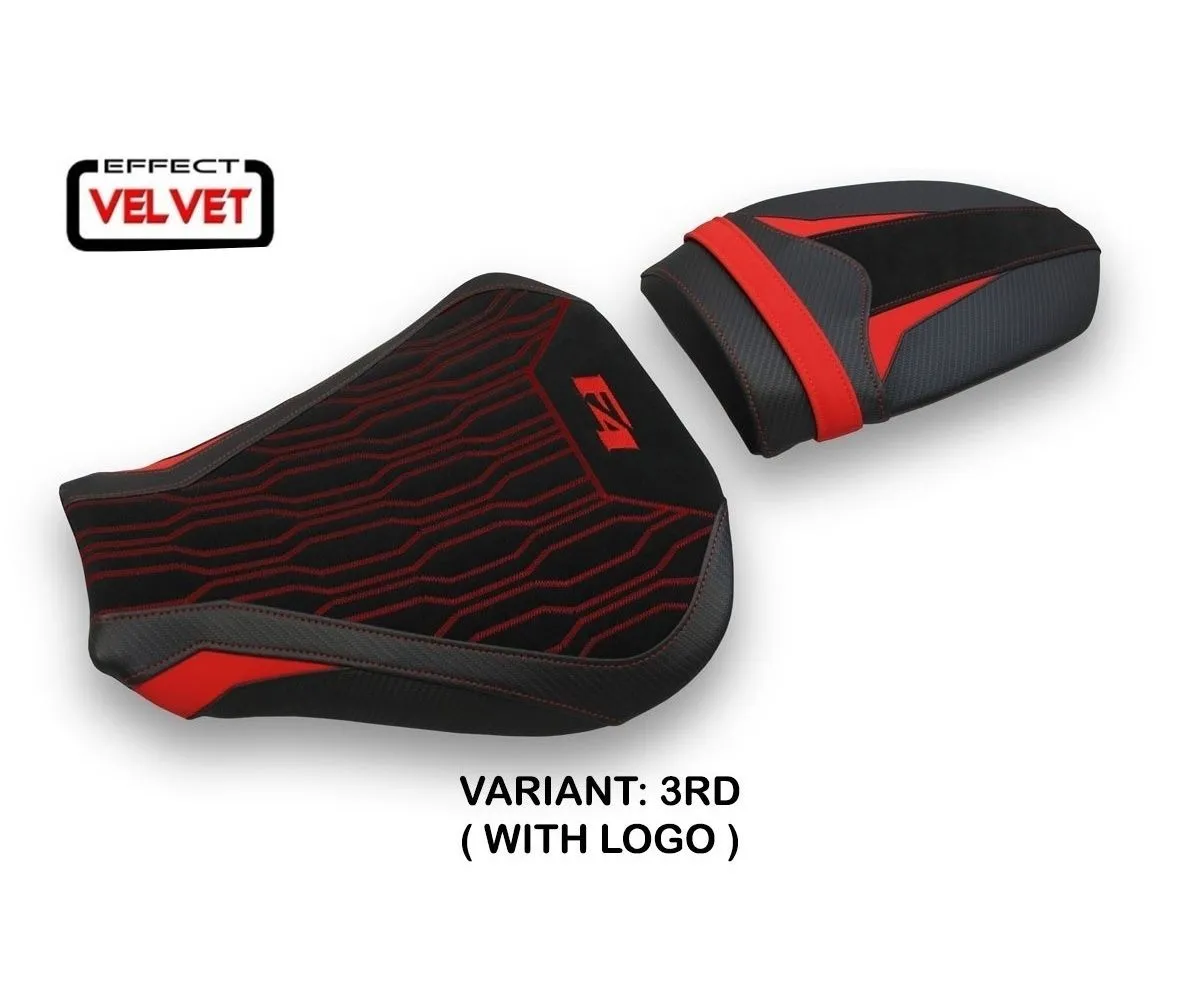 Rivestimento Sella Lendorf Velvet Rosso (rd) T.i. Per Mv Agusta F4 2010 > 2020-MVF4L-3RD-1-279584