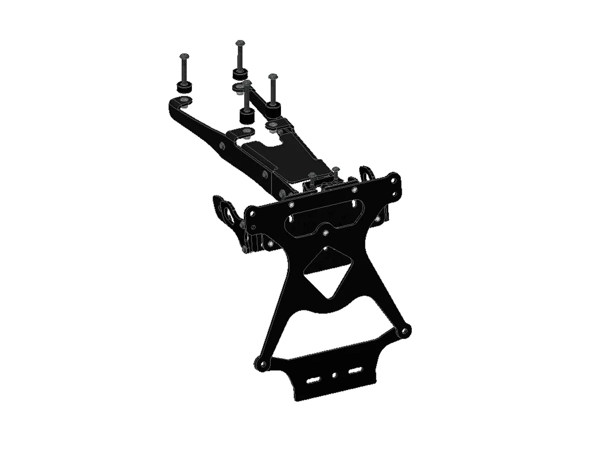 Portatarga Regolabile Ducabike Dbk Prt02 Per Ducati Panigale 899 2013 > 2015-PRT02-284037