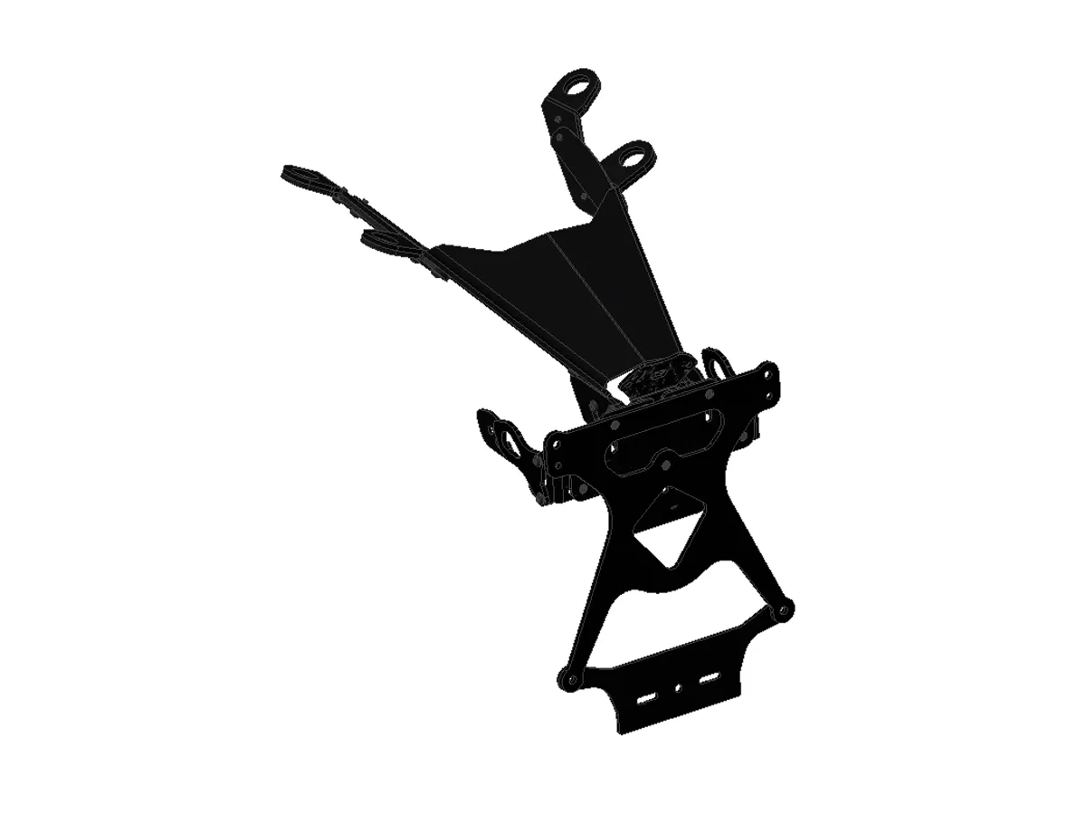 Portatarga Regolabile Ducabike Dbk Prt06 Per Ducati Monster 821 2014 > 2017-PRT06-283671