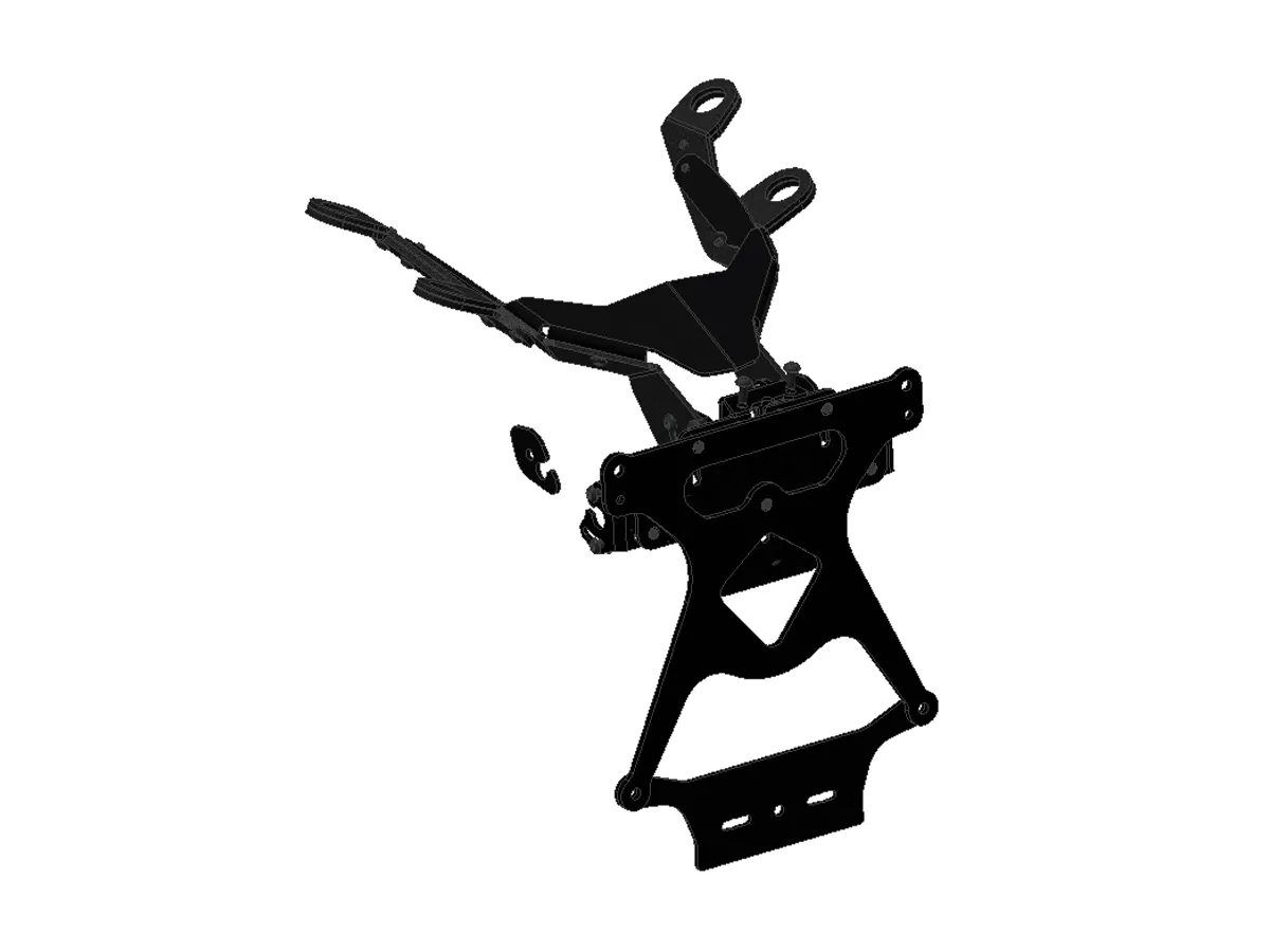 Portatarga Regolabile Corto Ducabike Dbk Prt07 Per Ducati Monster 821 2014 > 2017-PRT07-283672