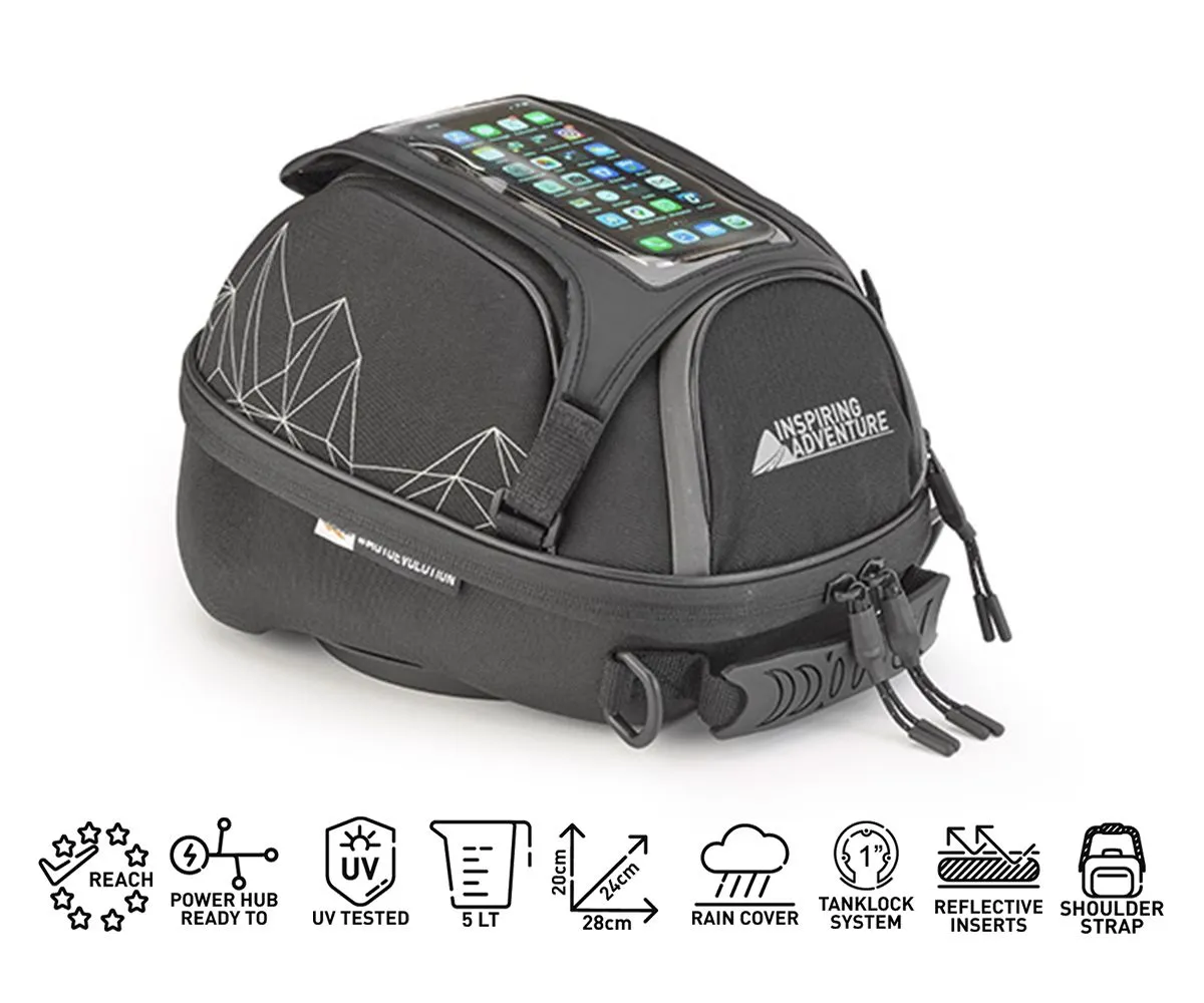 Borsello Serb Termoformato Tanklock Ra309r2+bf04k Kappa+flangia Kawasaki Versys1000 2012 > 2018-RA309R2--BF04K-284226