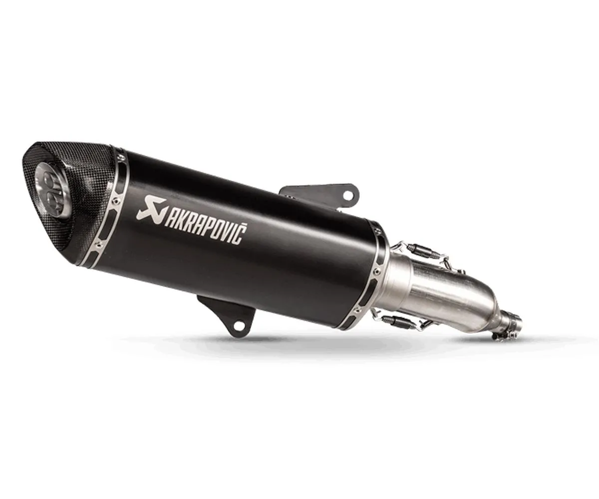 Terminale Di Scarico Omologato Nero Inox Akrapovic Per Honda Forza 350 2021 > 2024-S-H3SO8-HRSSBL-274225