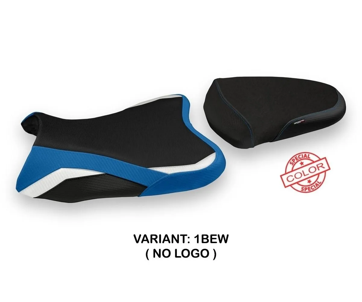 Rivestimento Sella Nikiti Special Color Blu - Bianco (bew) T.i. Per Suzuki Gsx R 750 2006 > 2007-SGSXR06NS-1BEW-2-280013