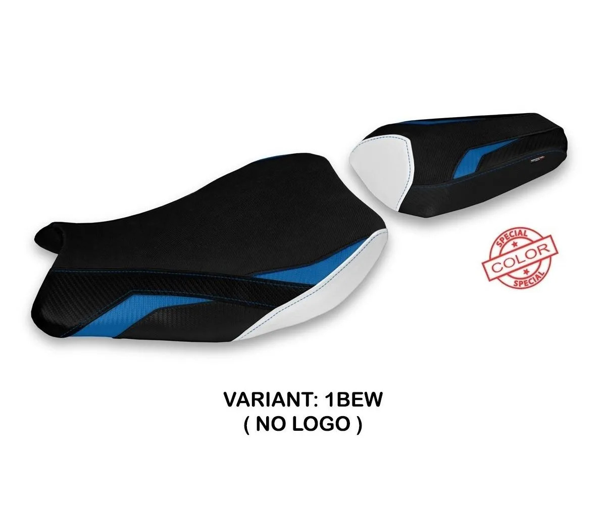 Rivestimento Sella Elmas Special Color Blu - Bianco (bew) T.i. Per Suzuki Gsx R 1000 2017 > 2021-SGSXR17ES-1BEW-2-279839