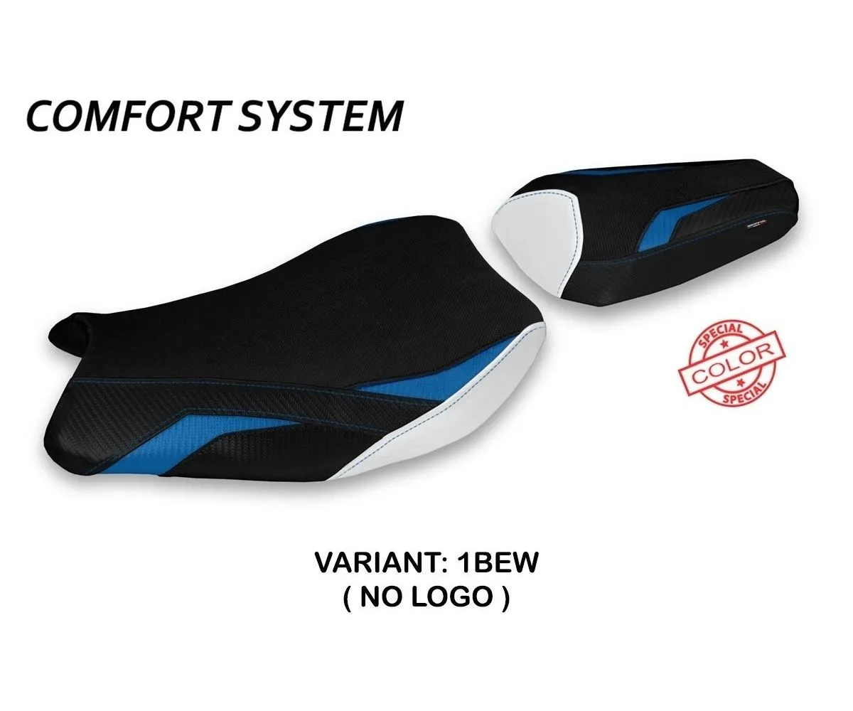 Rivestimento Sella Paceco Special Color Comfort System Blu - Bianco (bew) T.i. Per Suzuki Gsx R 1000 2017 > 2021-SGSXR17PS-1BEW-2-279851