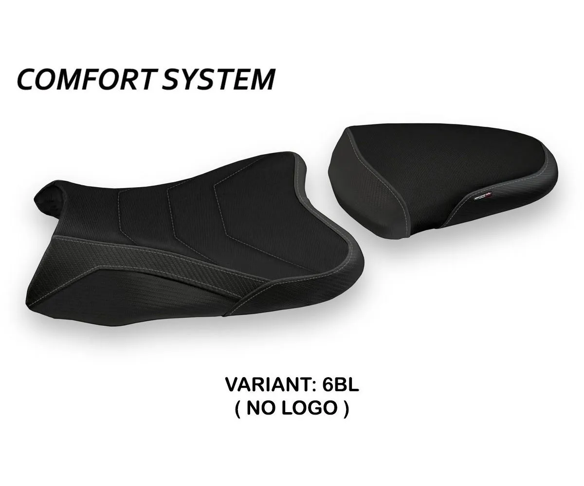 Rivestimento Sella Kamen Comfort System Nero (bl) T.i. Per Suzuki Gsx R 750 2008 > 2010-SGSXR18K-6BL-2-280047