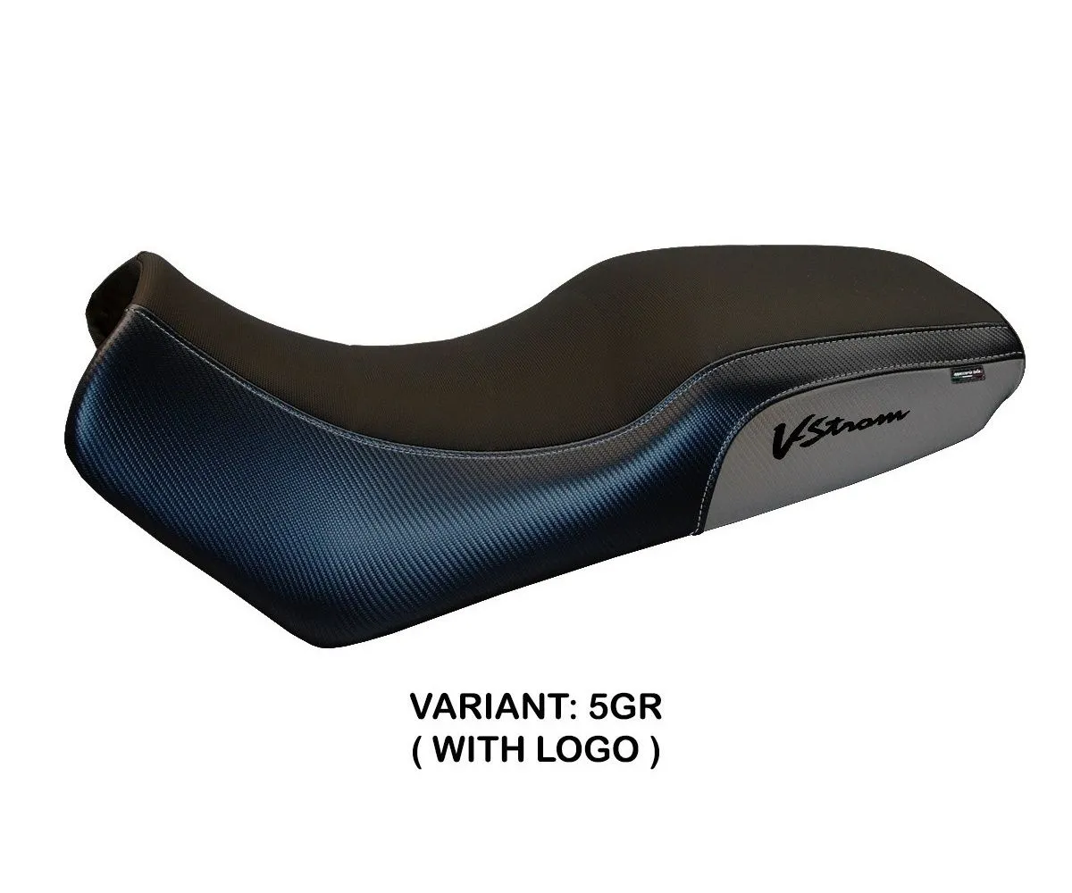 Rivestimento Sella Melito Grigio (gr) T.i. Per Suzuki V-strom 650 Dl 2004 > 2011-SV60M-5GR-1-280312