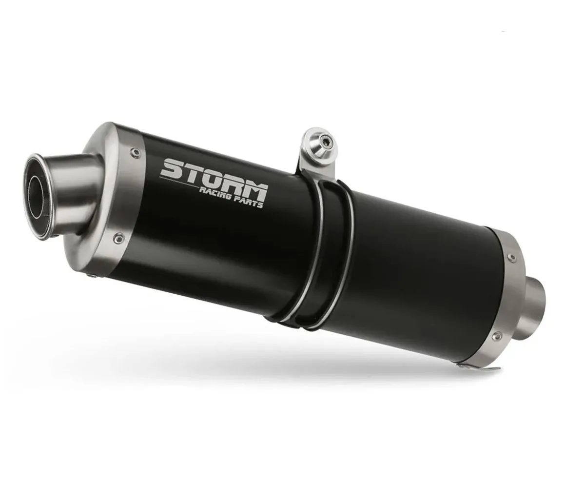 Scarico Kat Storm By Mivv Gp Nero Acciaio Inox Triumph Tiger 1050 2007 > 2013-74.T.010.KXSB-133730