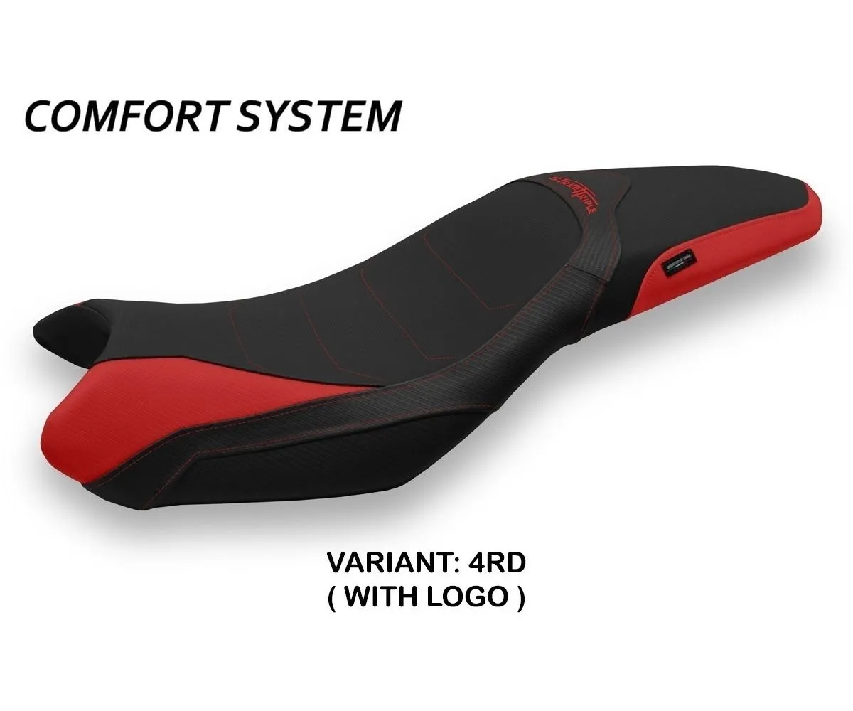 Rivestimento Sella Mariposa 1 Comfort System Rosso (rd) T.i. Per Triumph Street Triple 2013 > 2016-TST13M1-4RD-1-280458