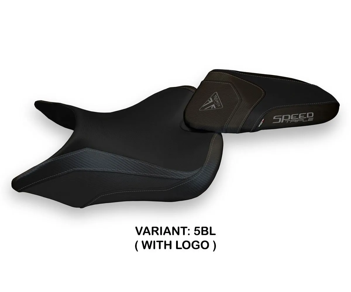 Rivestimento Sella Lazise 1 Nero (bl) T.i. Per Triumph Speed Triple 2016 > 2021-TST68L1-5BL-1-280384