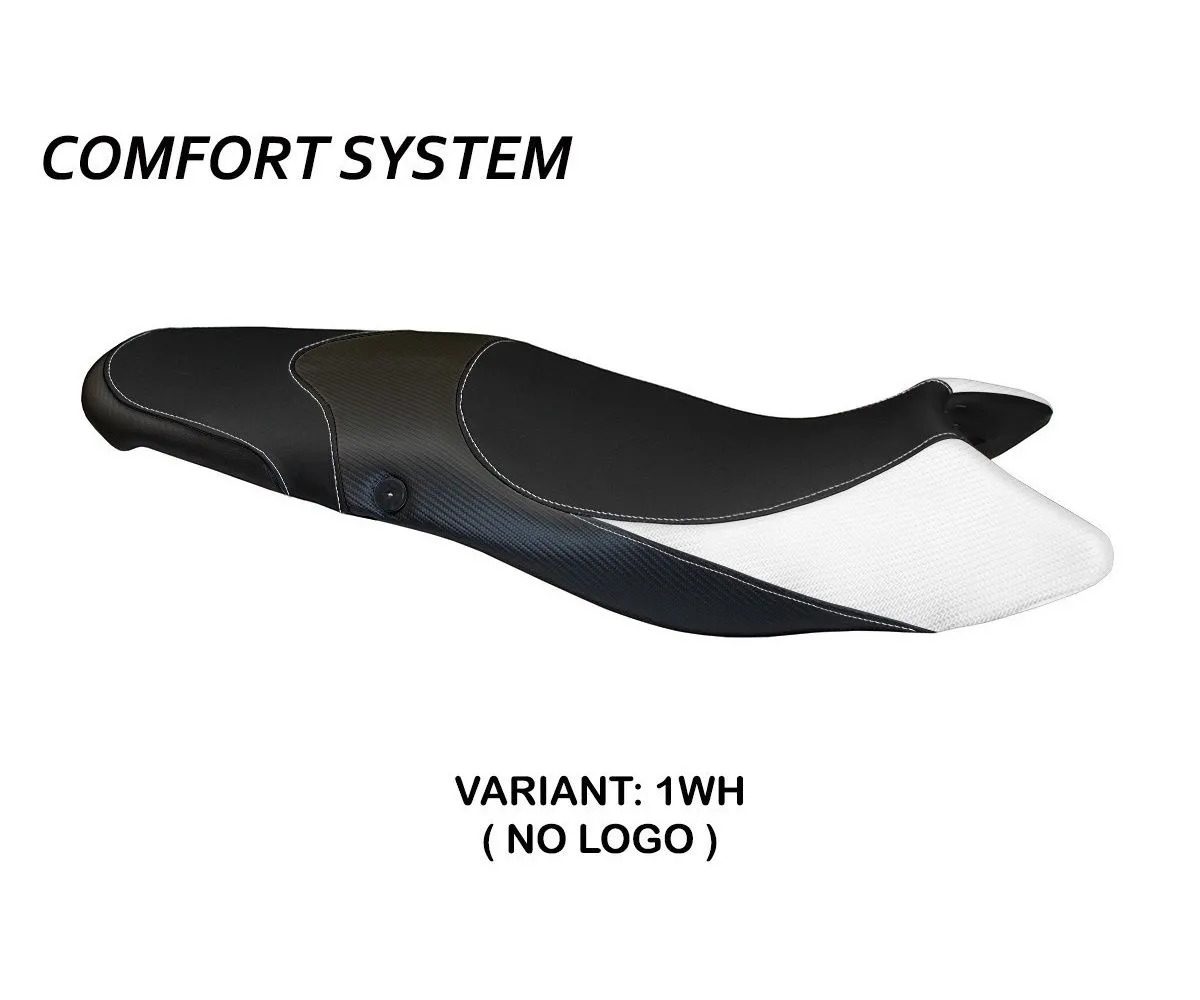 Rivestimento Sella Morris 1 Comfort System Bianco (wh) T.i. Per Triumph Street Triple 2007 > 2012-TSTM1C-1WH-2-280423