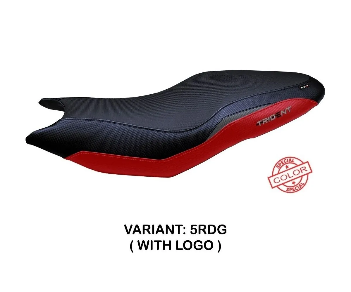 Rivestimento Sella Gines Rosso - Grigio (rdg) T.i. Per Triumph Trident 660 2021 > 2022-TTRD66G-5RDG-1-280607