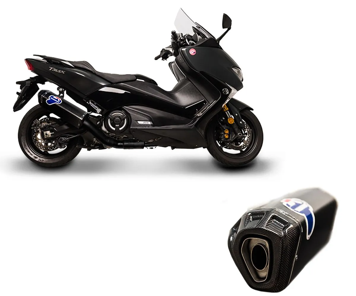 Impianto Scarico Completo Termignoni Acciaio Black Yamaha Tmax 530/560 2017 > 2019-Y11309000BCC-287864