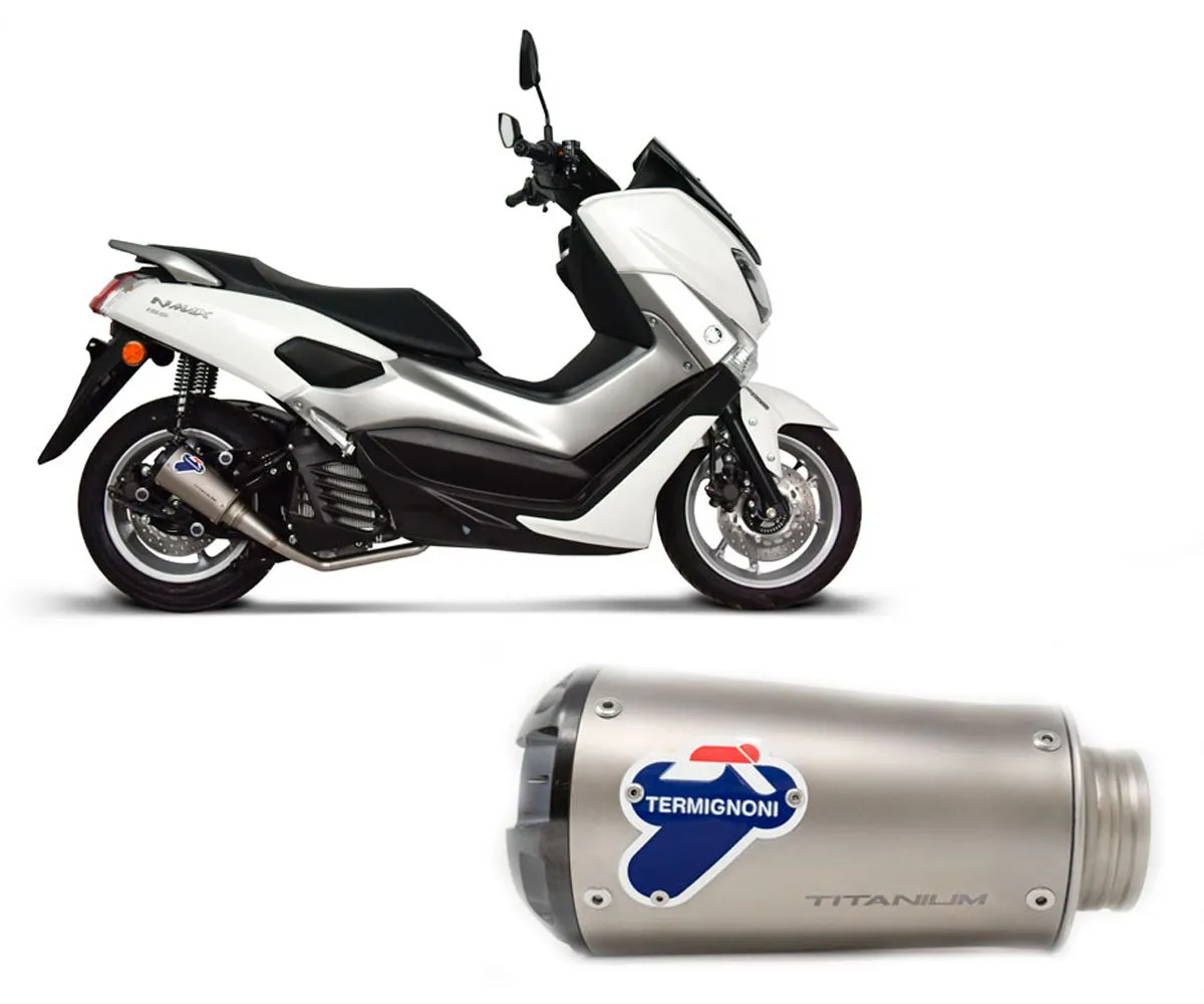 Terminale Scarico + Collettore Termignoni Titanio Yamaha N-max 125-155 2017 > 2020-Y124094SO02-287888