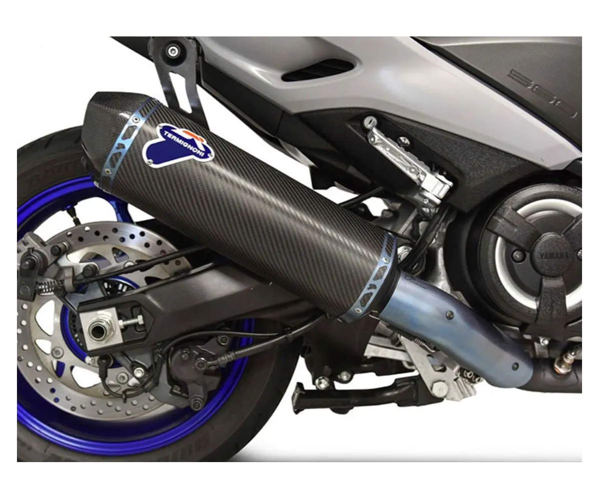 Impianto Di Scarico Completo Termignoni Carbonio Yamaha T-max 560 2020-Y12609400BCC-287893