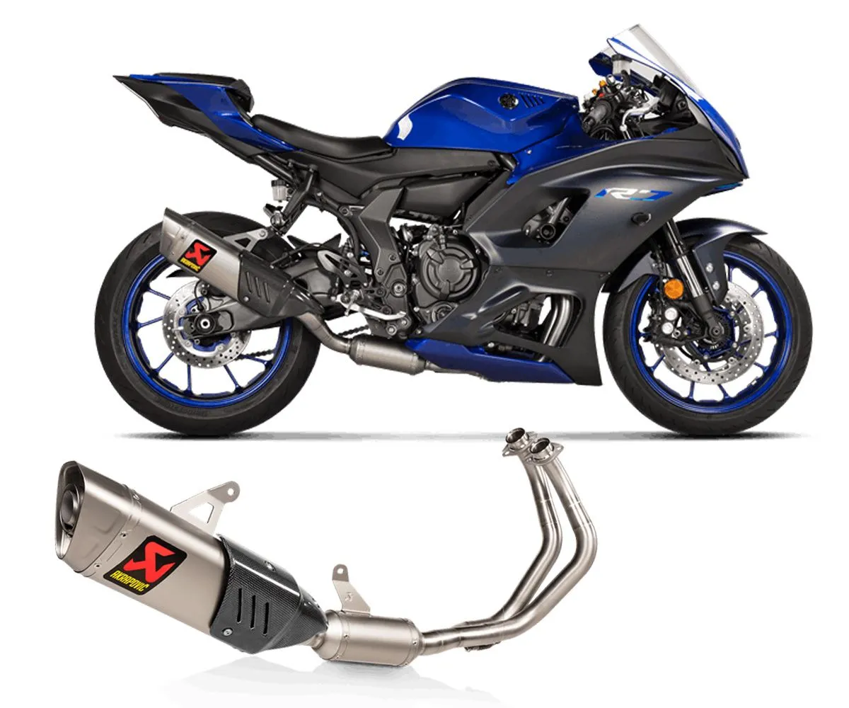 Scarico Completo Akrapovic Racing Line Titanio Yamaha R7 2021 > 2024-S-Y7R12-APT-282651