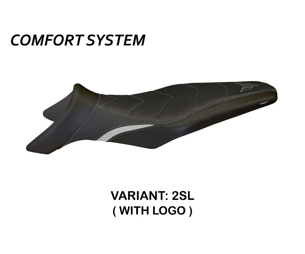 Rivestimento Sella Gallipoli 4 Comfort System Argento (sl) T.i. Per Yamaha Mt-09 2013 > 2025-YMT9G4C-2SL-1-280747