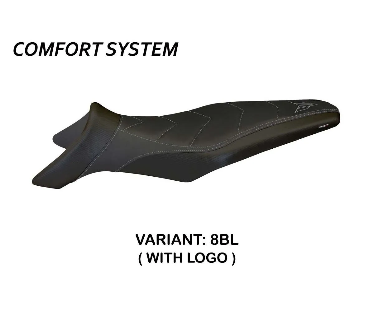 Rivestimento Sella Gallipoli 4 Comfort System Nero (bl) T.i. Per Yamaha Mt-09 2013 > 2025-YMT9G4C-8BL-1-280753