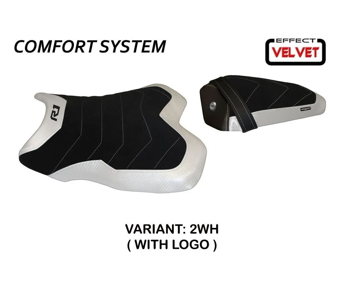 Rivestimento Sella Cordova 1 Velvet Comfort System Bianco (wh) T.i. Per Yamaha R1 2015 > 2022-YR118C1V-2WH-3-281045