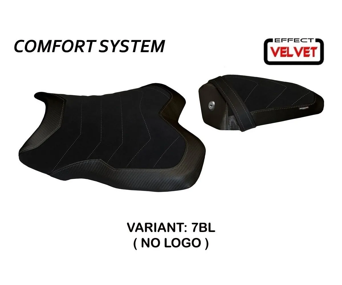 Rivestimento Sella Cordova 1 Velvet Comfort System Nero (bl) T.i. Per Yamaha R1 2015 > 2022-YR118C1V-7BL-4-281052