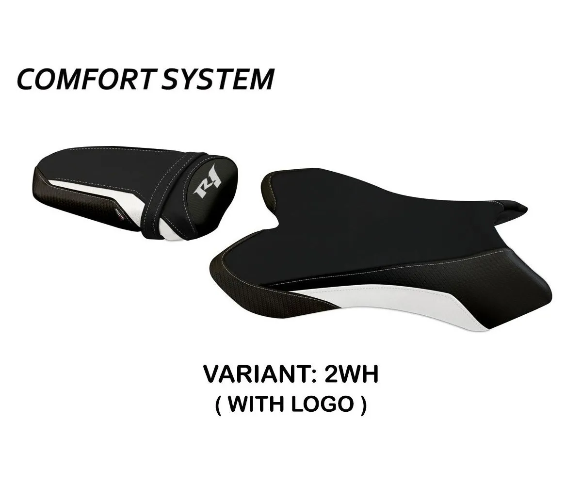 Rivestimento Sella Biel Comfort System Bianco (wh) T.i. Per Yamaha R1 2004 > 2006-YR146B1-2WH-2-280919