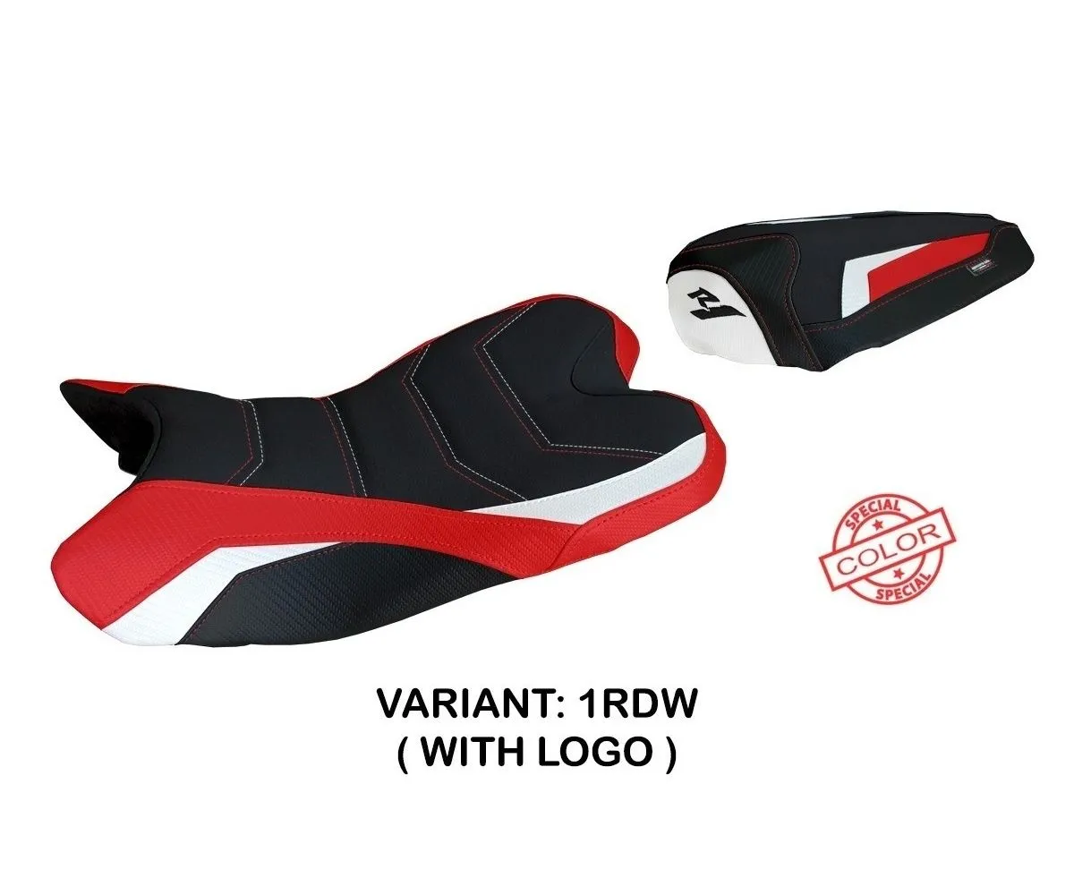 Rivestimento Sella Balsas Special Color Ultragrip Rosso - Bianco (rdw) T.i. Per Yamaha R1 2009 > 2014-YR1914BS-1RDW-1--281027