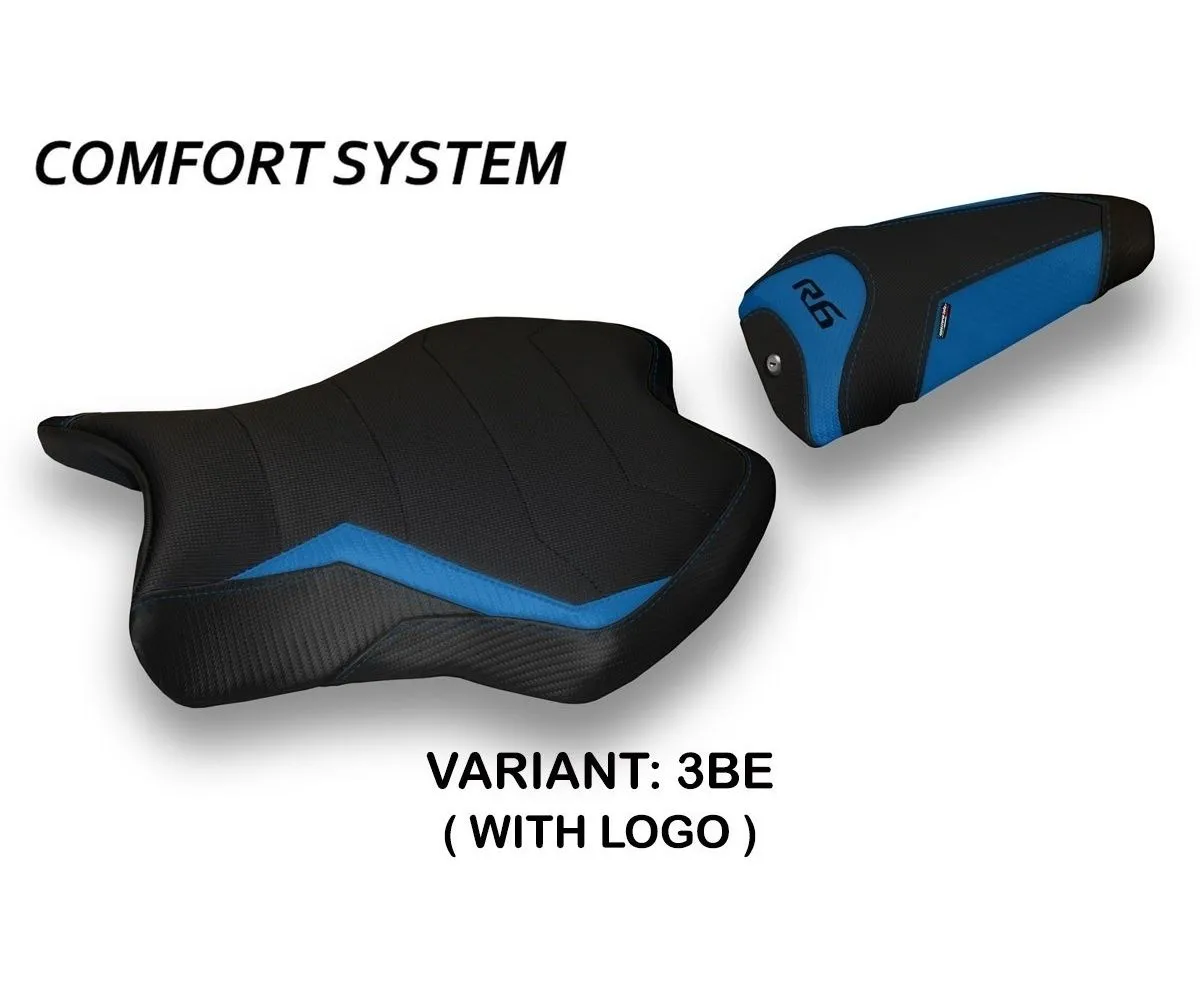 Rivestimento Sella Alba 2 Comfort System Blu (be) T.i. Per Yamaha R6 2017 > 2021-YR679A2-3BE-2-281131