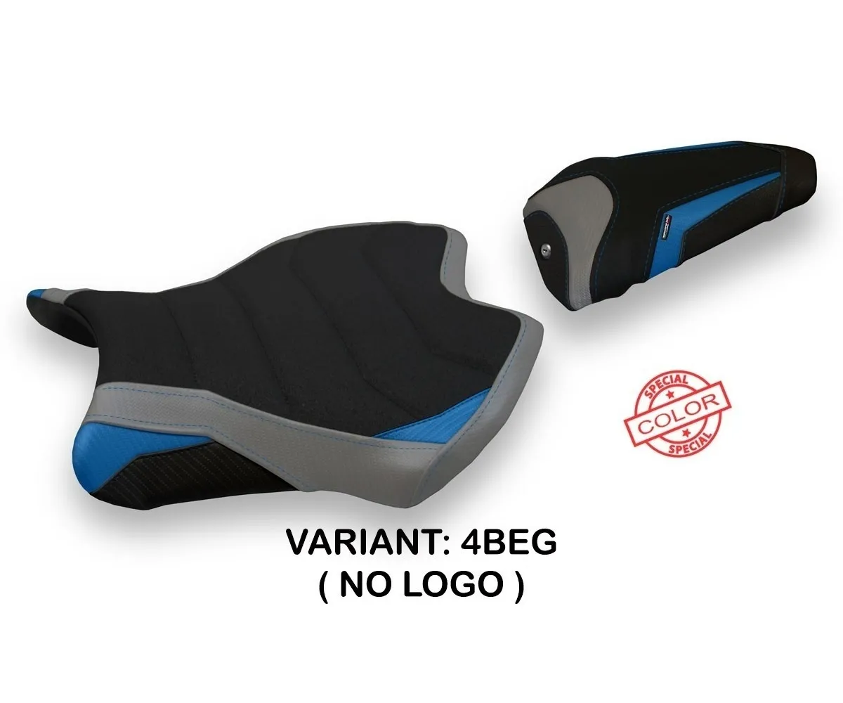 Rivestimento Sella Helsinki Special Color Ultragrip Blu - Grigio (beg) T.i. Per Yamaha R6 2017 > 2021-YR679HS-4BEG-4-281144