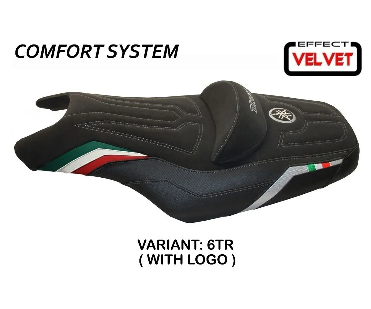 Rivestimento Sella I Love Italy Comfort System Tricolore (tr) T.i. Per Yamaha T-max 500 2008 > 2016-YT586IC-6TR-1-281245