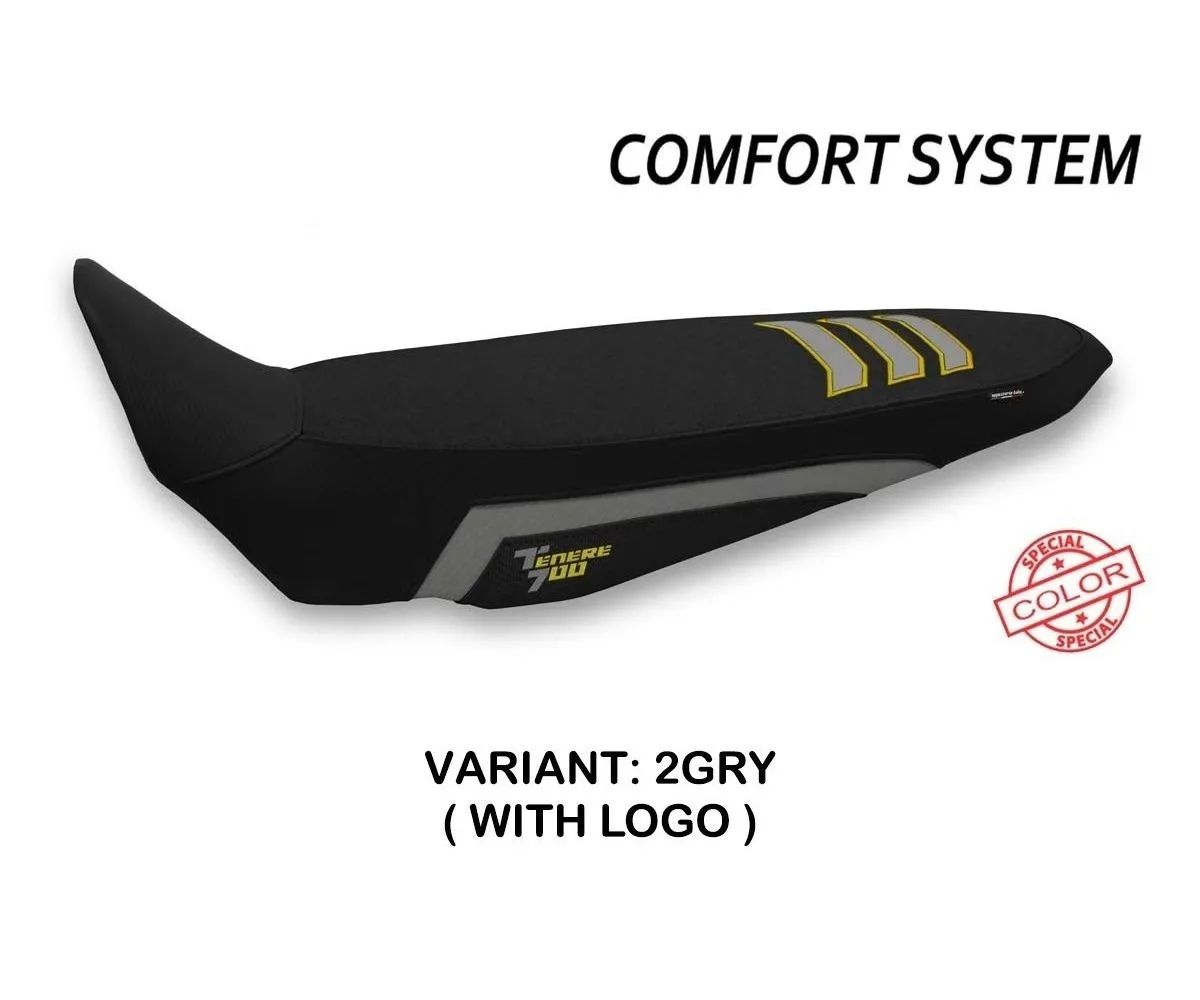 Rivestimento Sella Liddel Ultragrip Comfort System Grigio - Giallo (gry) T.i. Per Yamaha Tenere 700 (sella Intera Unica) 2019 > 2025-YT7LUC-2GRY-1-281204