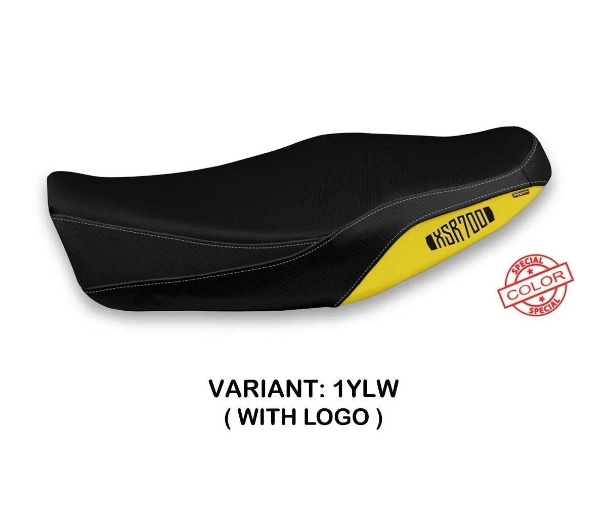 Rivestimento Sella Gabin Special Color Giallo - Bianco (ylw) T.i. Per Yamaha Xsr 700 2016 > 2020-YXR7GS-1YLW-2-281547