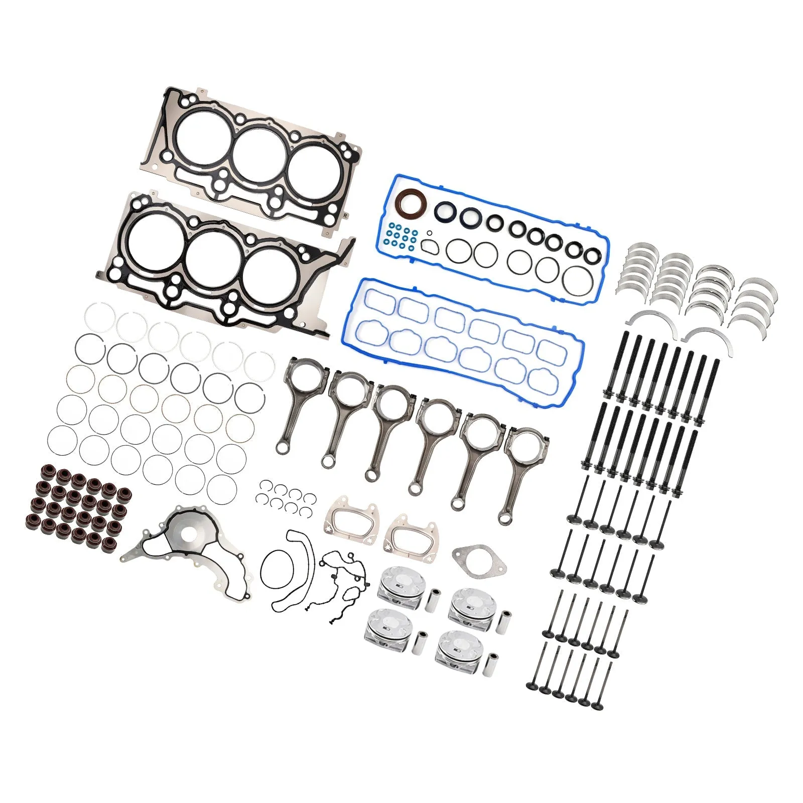 Kit de révision et de reconstruction du moteur JEEP WRANGLER 3,6 L 3 604 cc 220 CID V6 DOHC 3,6 L 2012-2016 5184088AF H1517CPA