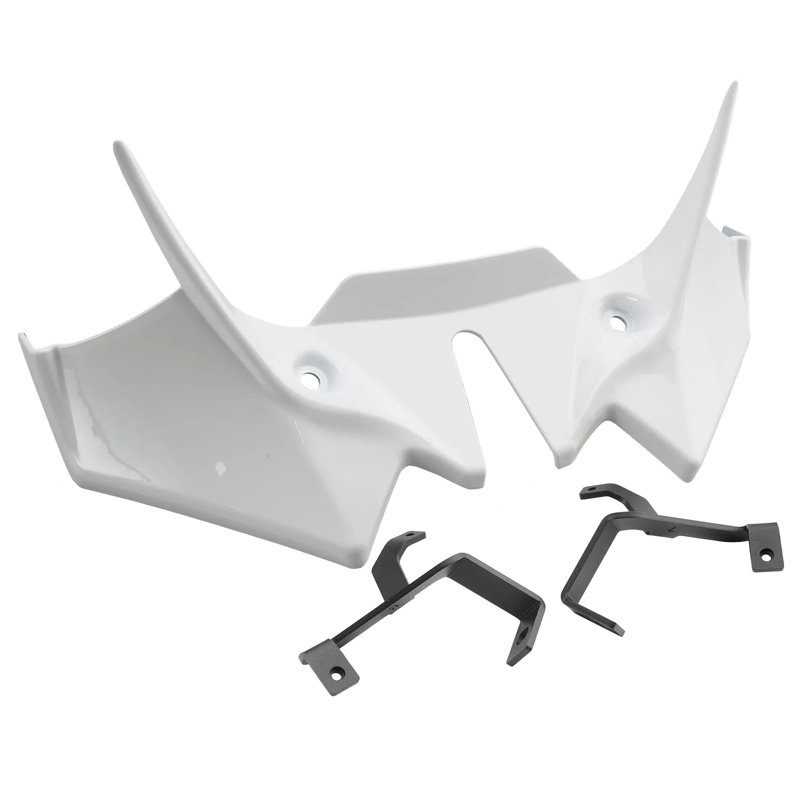 Extension de spoiler avant blanc pour Kawasaki Z650 2021-2024