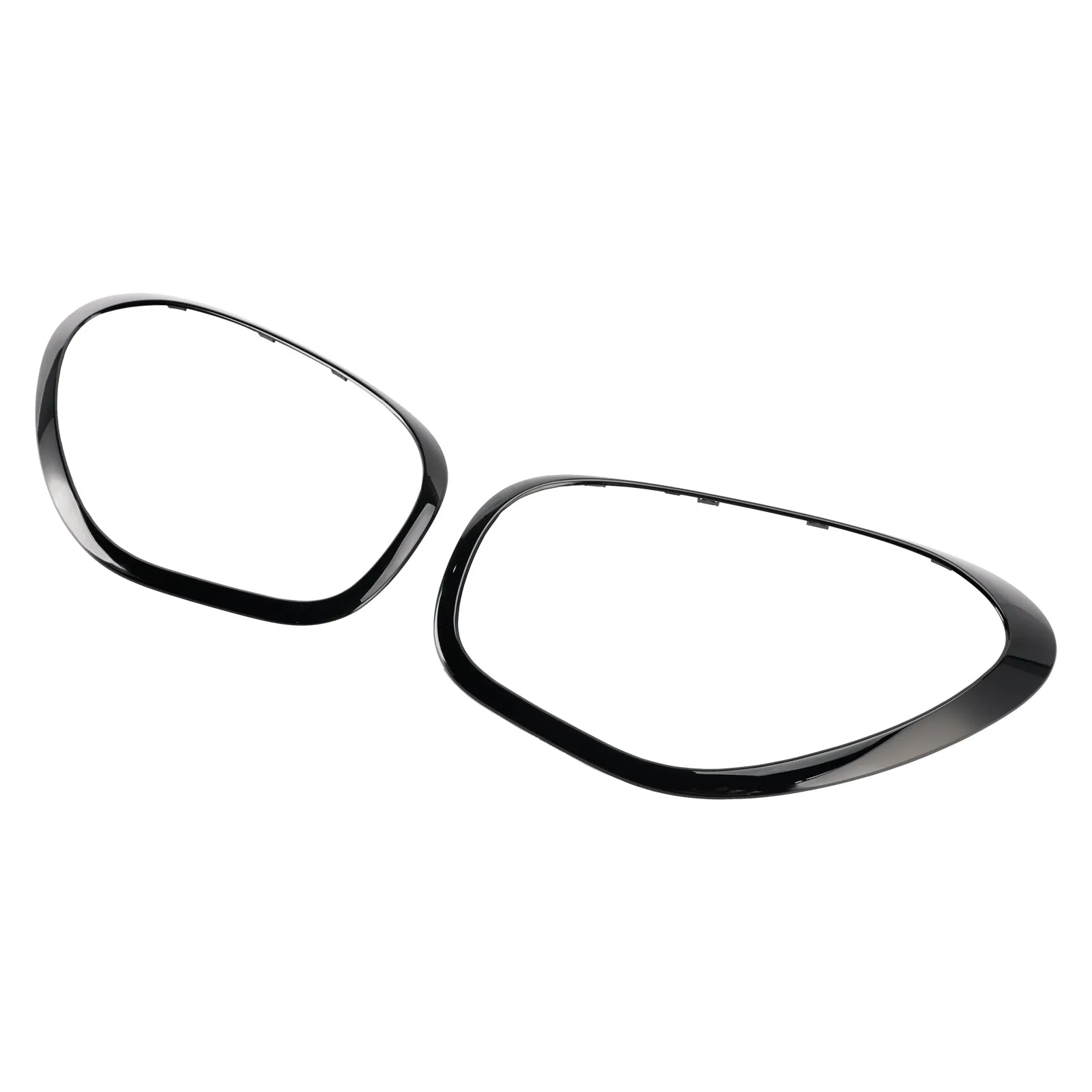 2011-2016 MINI Cooper R60 Countryman (sous-modèle : Base, S, S ALL4) 2 pièces de phares noir brillant avec anneau décoratif