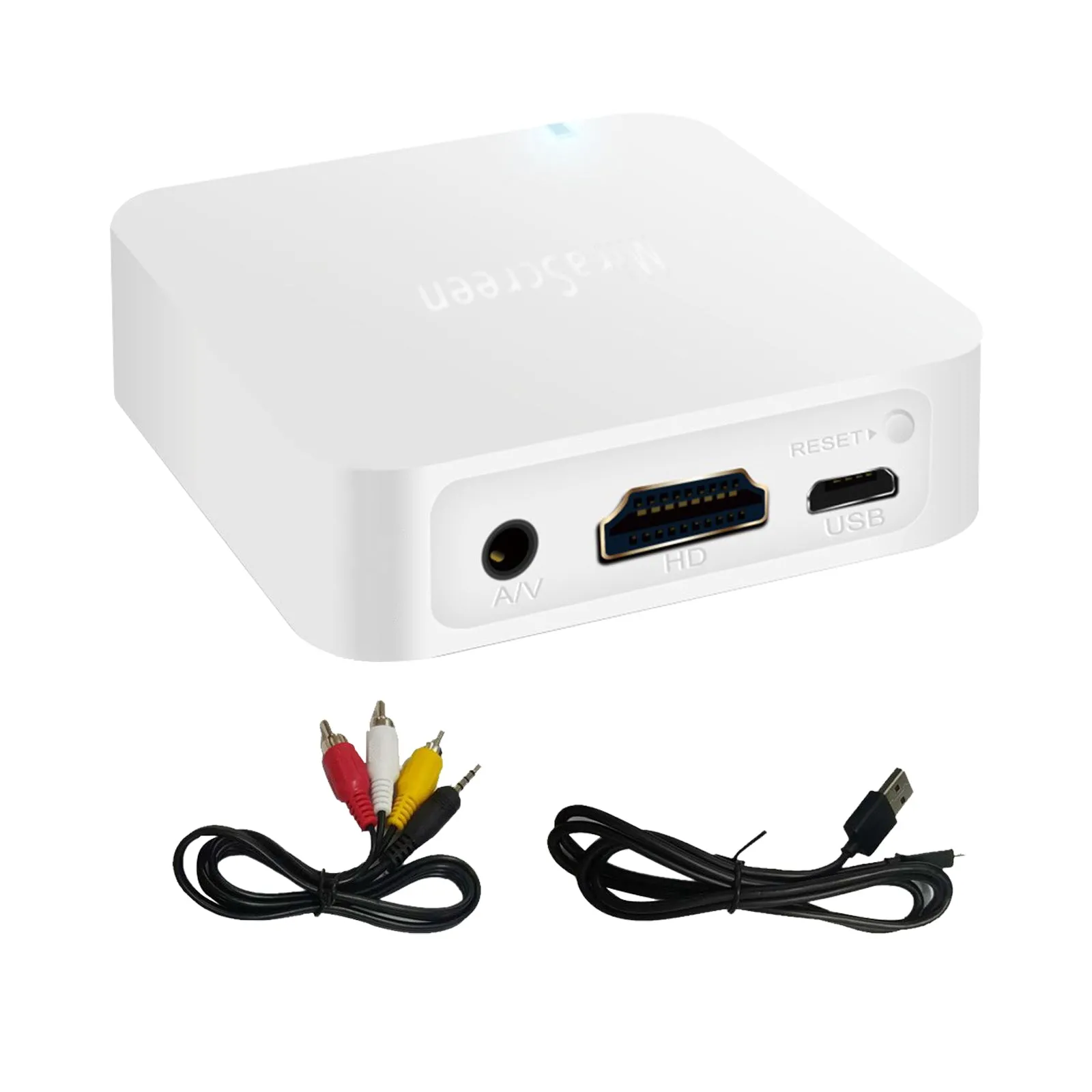 Mirascreen X7 Car Media Media Wireless Airplay Écran miroir de dongle TV Stick