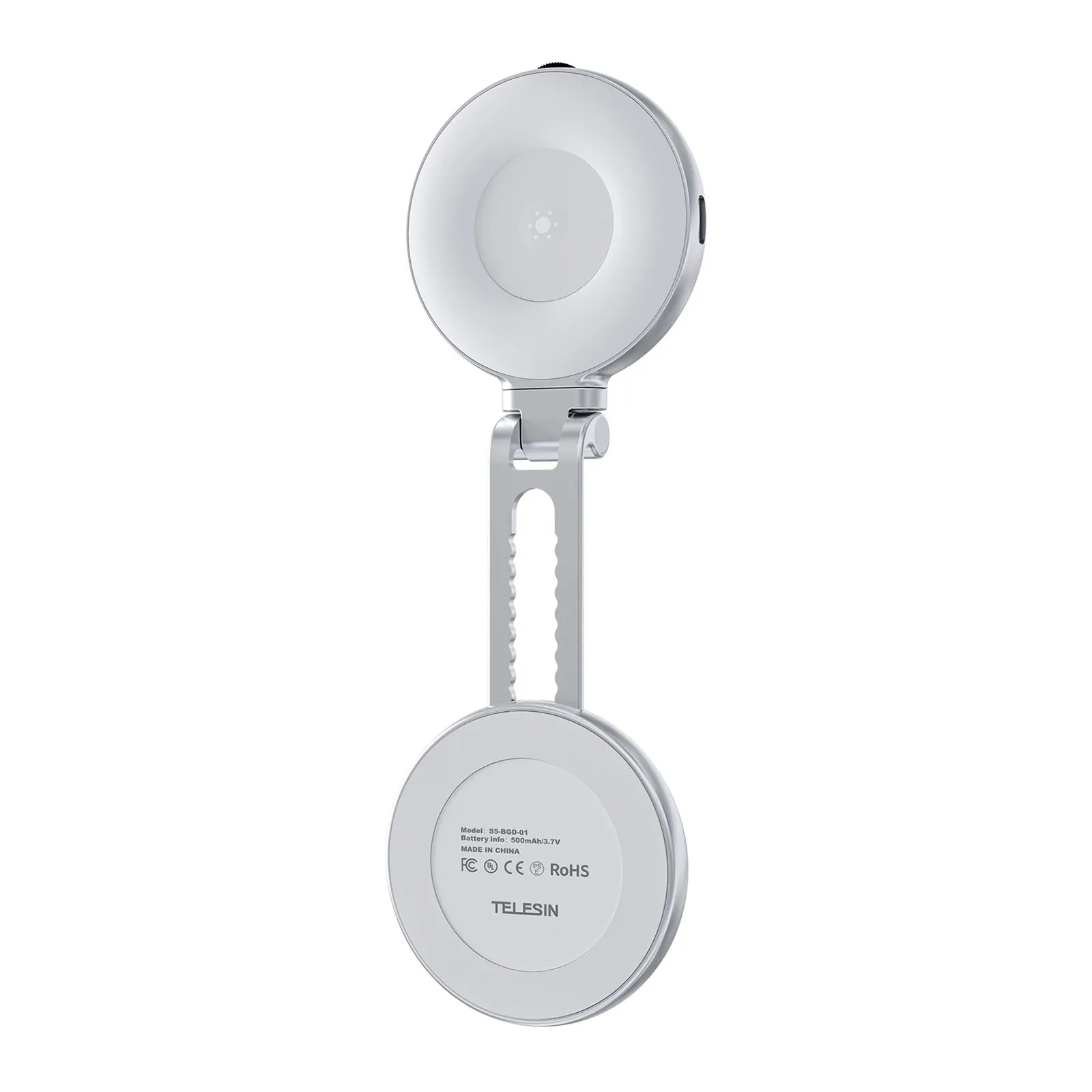 Lampe de poche magnétique rotative et extensible pour téléphone portable