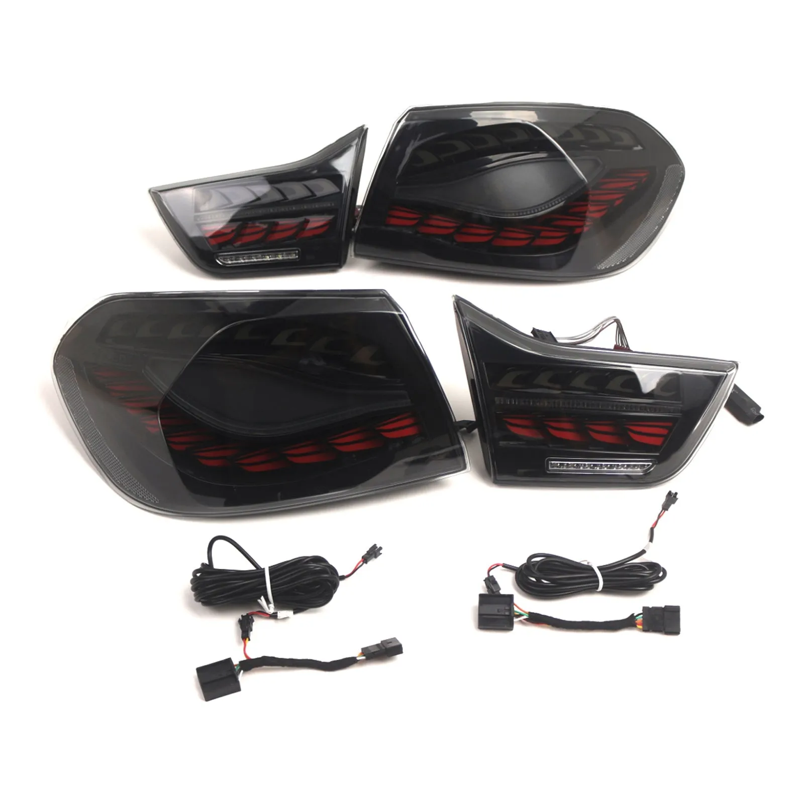 Feux arrière à LED fumés gauche et droite pour BMW M4 F82 F83 (berline, coupé, cabriolet) 2014-2020, 63217296100 et 63217296099