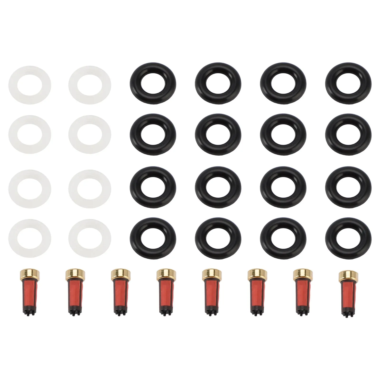 Kit d'entretien d'injecteur de carburant 8 pièces avec joint torique 0280156101 pour Porsche Cayenne S 4,5 L