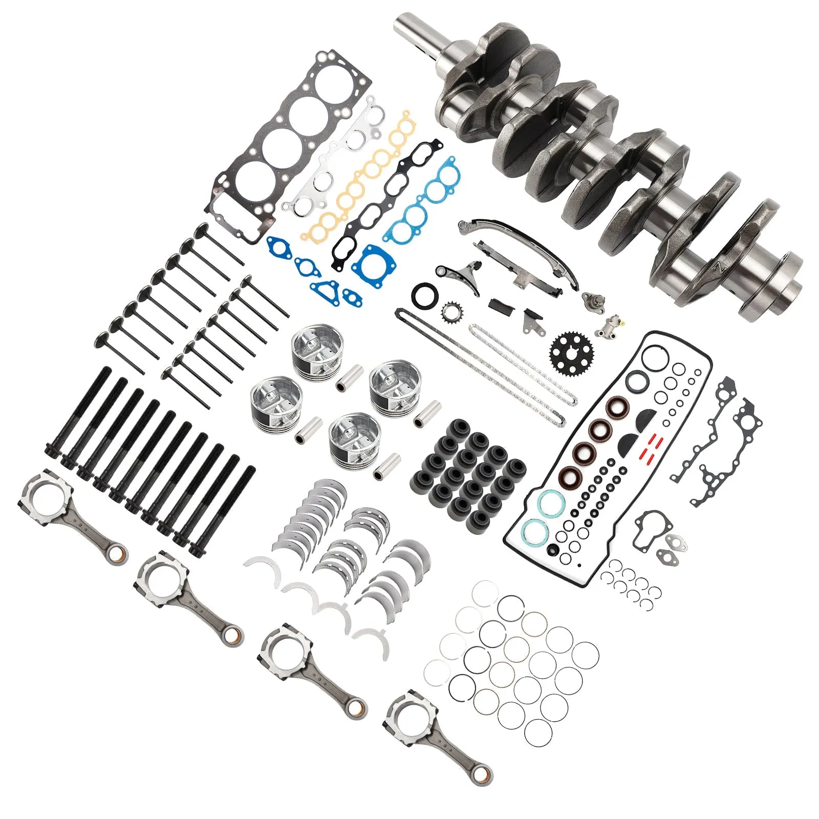 Kit de révision et de reconstruction du moteur Toyota 4Runner 2,7 L 2 694 cc l4 DOHC 3RZ-FE 1996-2000 13411-75901 3-3SRH106