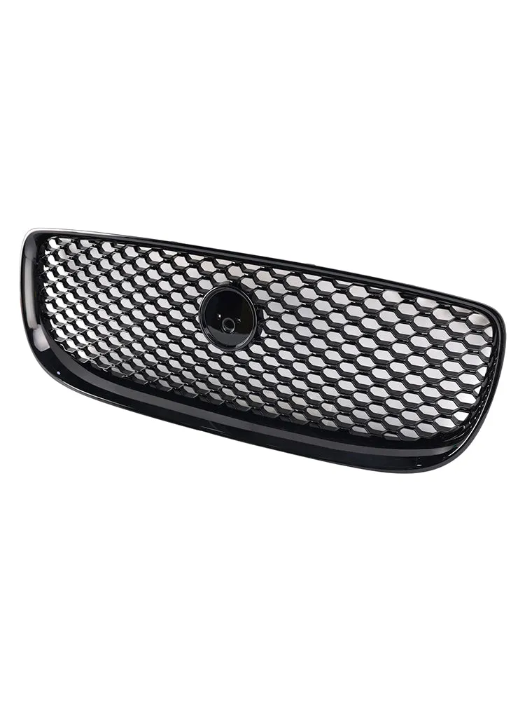 Grille de pare-chocs avant en nid d'abeille noir brillant pour Jaguar XE 2015-2018