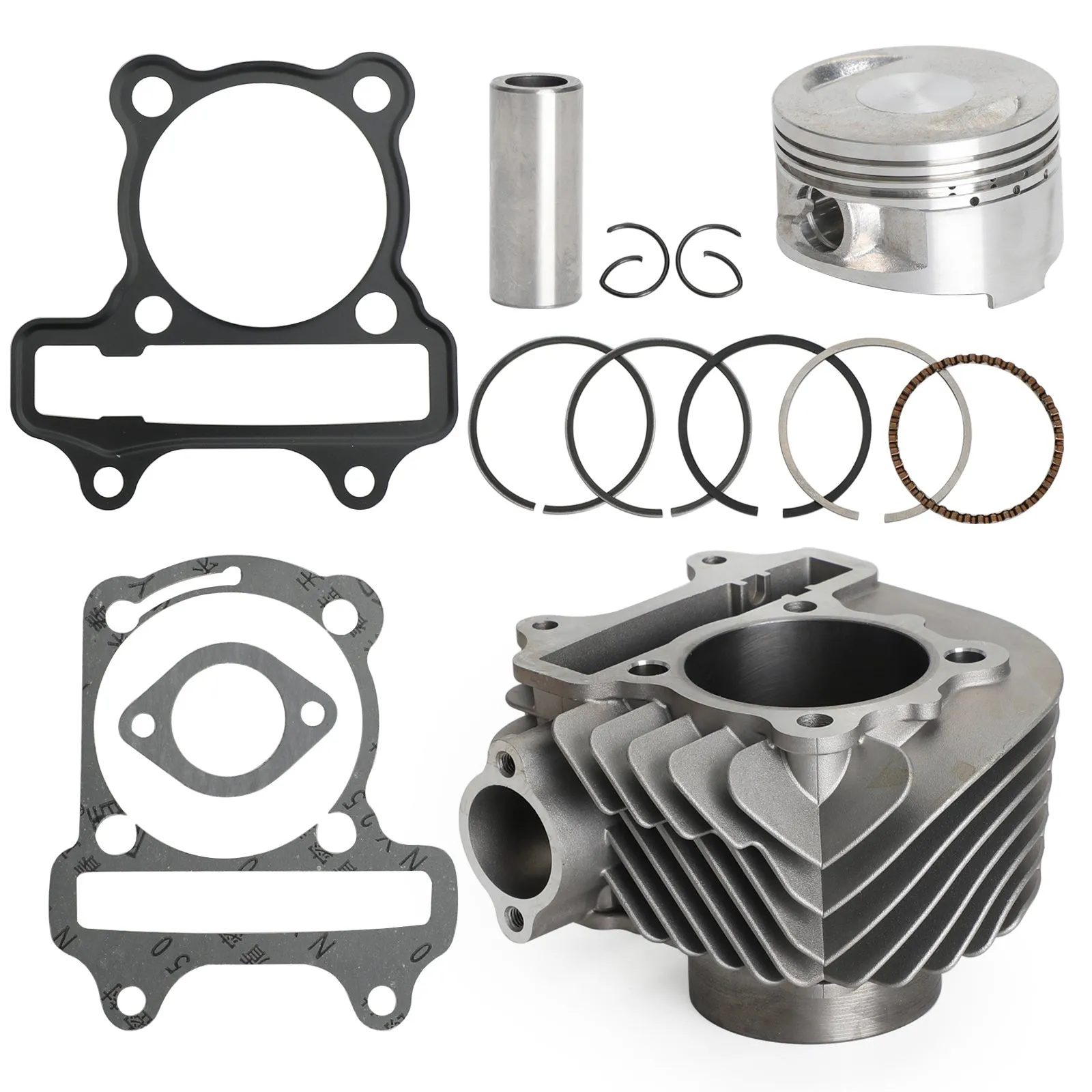Kit de Cylindre Piston JOINT HAUT MOTEUR 61mm pour GY6 4T 172ccm Chine Scooters