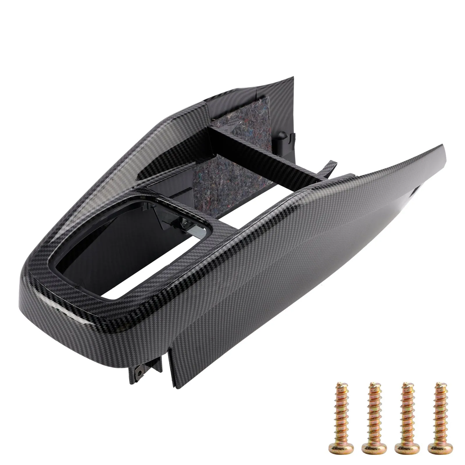 Garniture de console centrale de voiture VW Golf Jetta 1999-2005 1J1863201D motif fibre de carbone