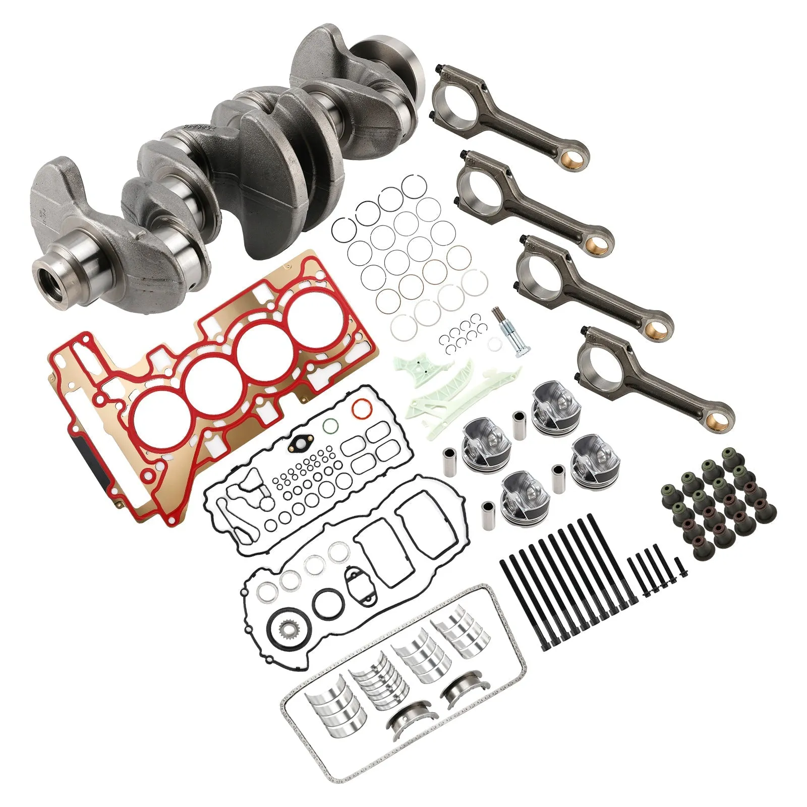 Kit de révision et de reconstruction de vilebrequin, bielles, pistons et joints pour BMW 328i/328ix GT F34 N20 2012-2016 11257640166