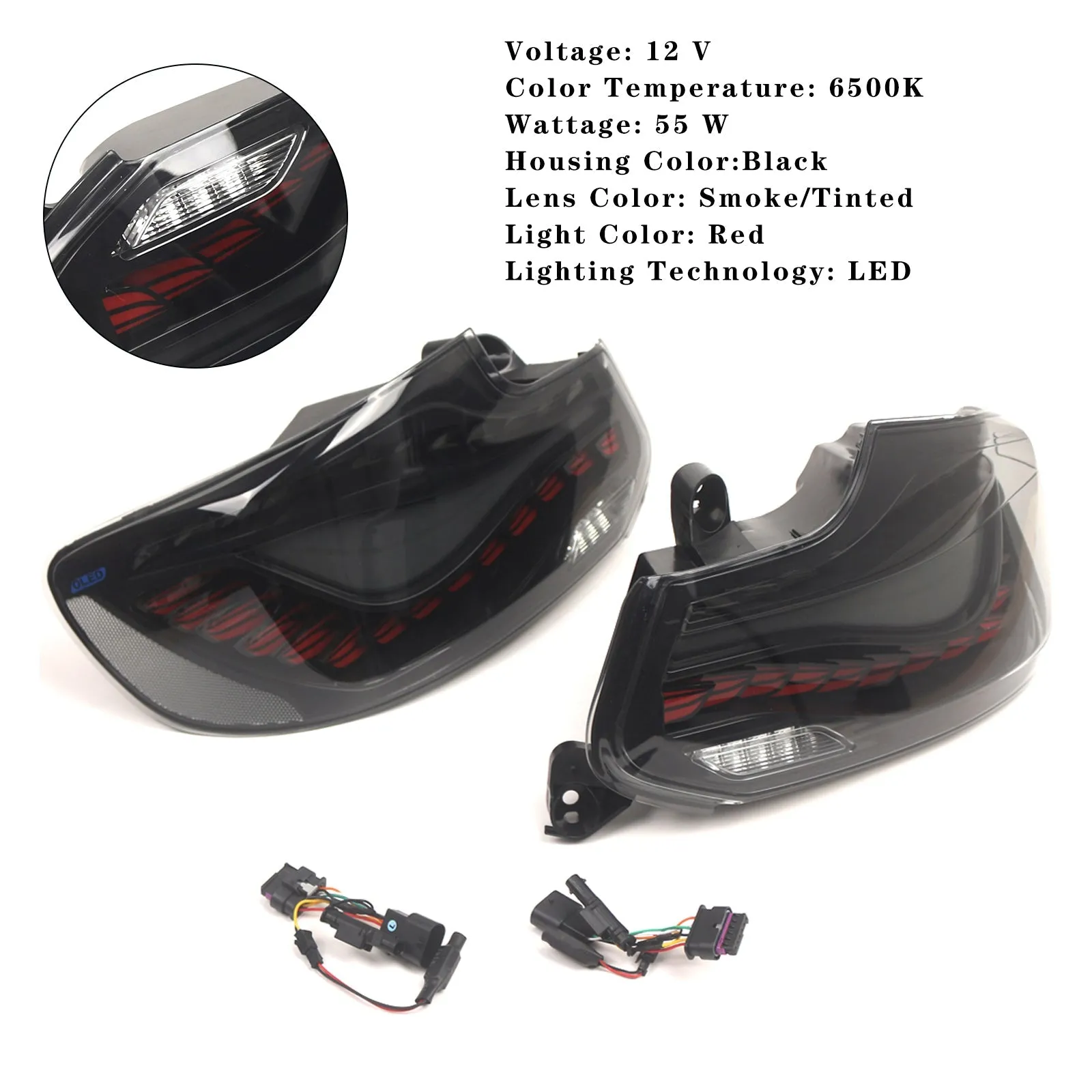 Ensemble de feux arrière à LED fumés L&R pour BMW 2 F22 F23 F87 14-20