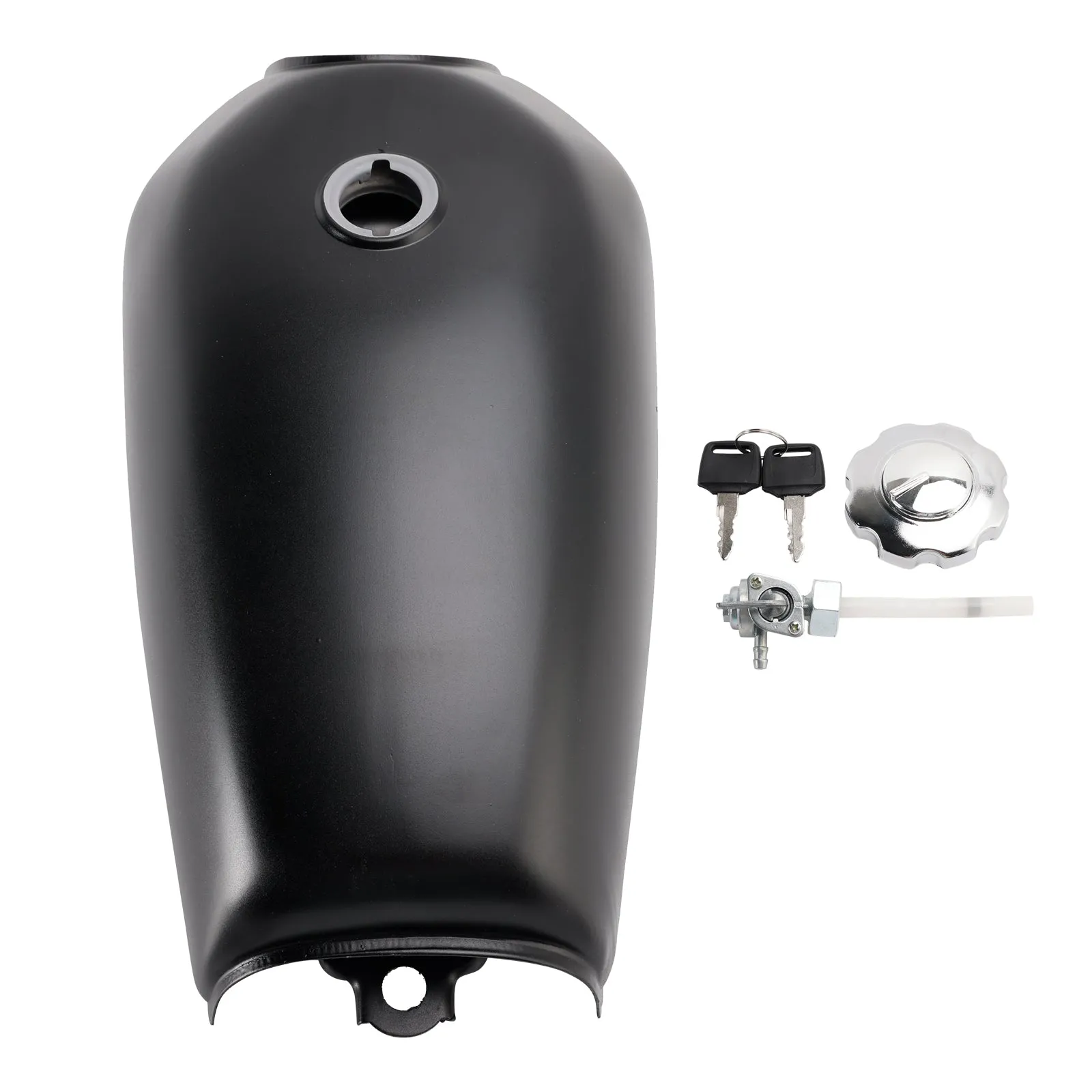 Réservoir d'essence Cafe Racer 9 L pour Honda CG 125 – Noir mat