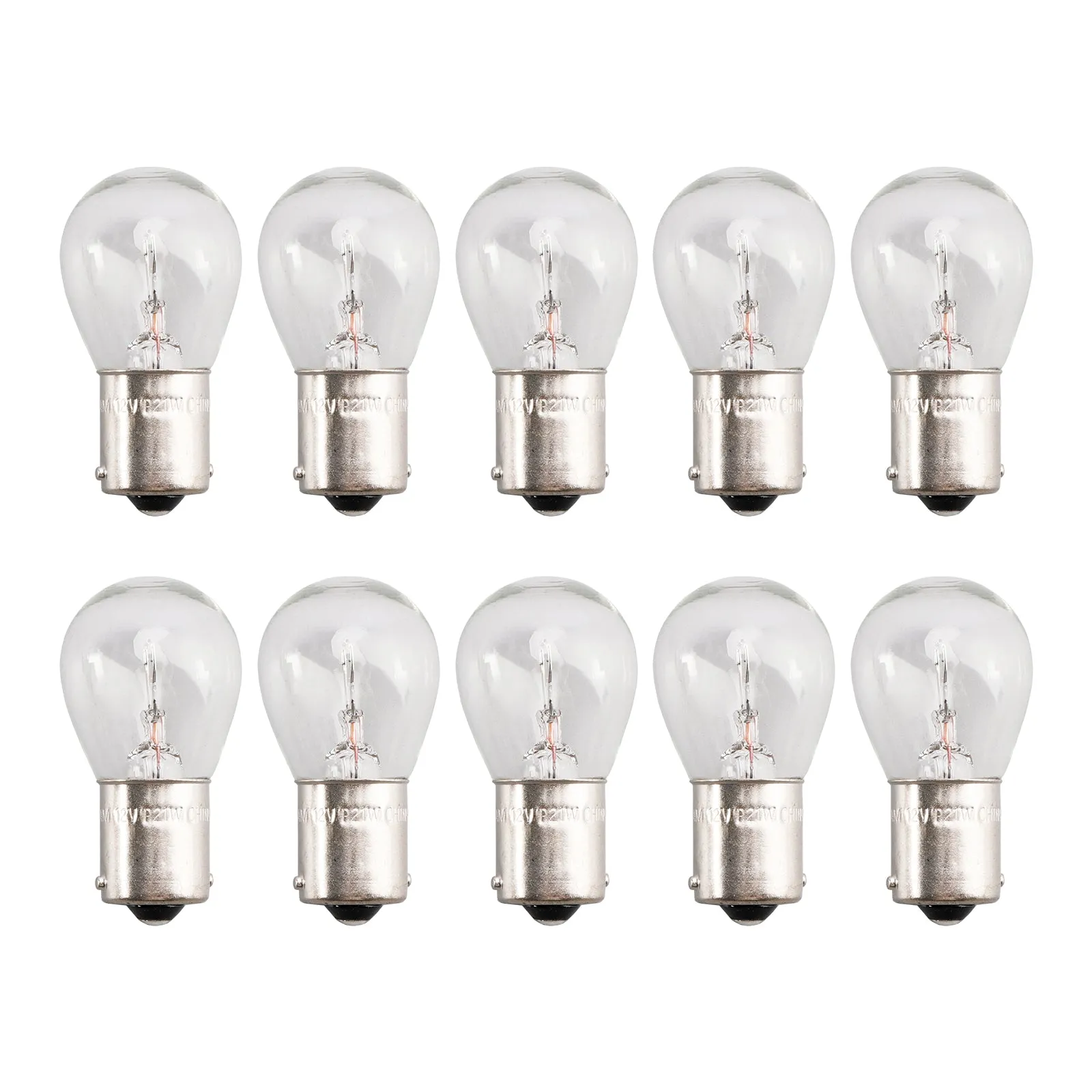 Lot de 10 ampoules tubulaires pour éclairage de voiture P21W BA15S 7506 12 V 21 W pour OSRAM